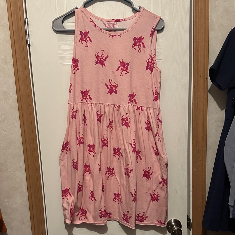 Pink Unicorn Kids Dress